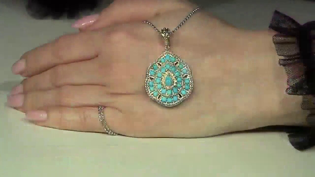 Video Collana in argento con Turchese Sleeping Beauty (Dallas Prince Designs)