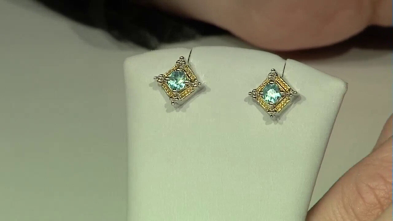 Video Ratanakiri Zircon Silver Earrings (Dallas Prince Designs)