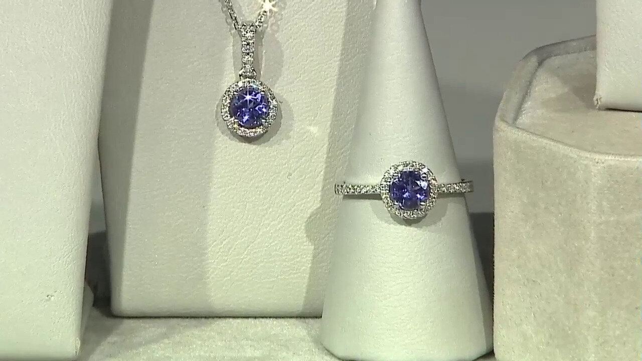 Video Collana in argento con Zaffiro Stellato Blu