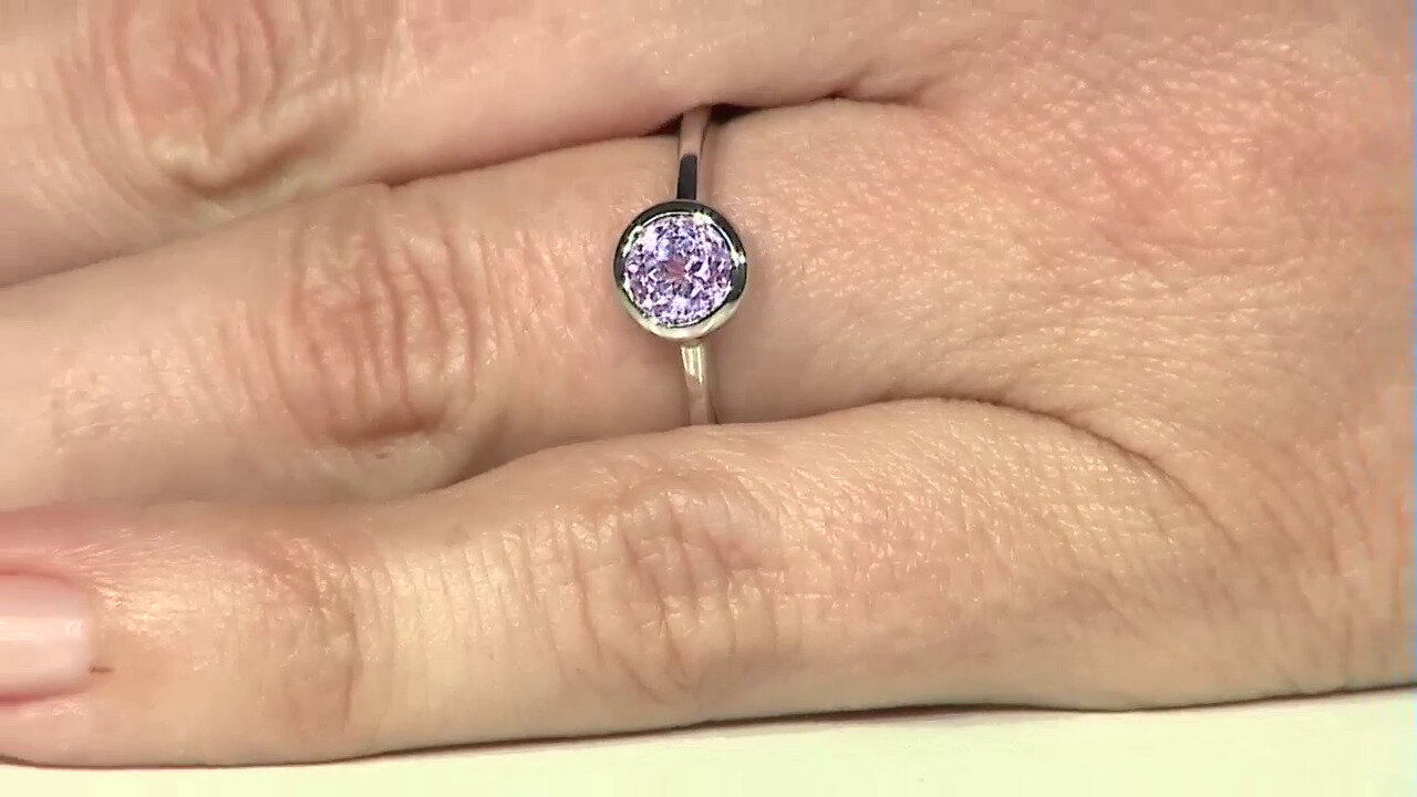 Video Zilveren ring met een kunziet