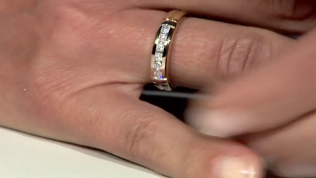 Video 9K SI1 (G) Diamond Gold Ring (Annette)