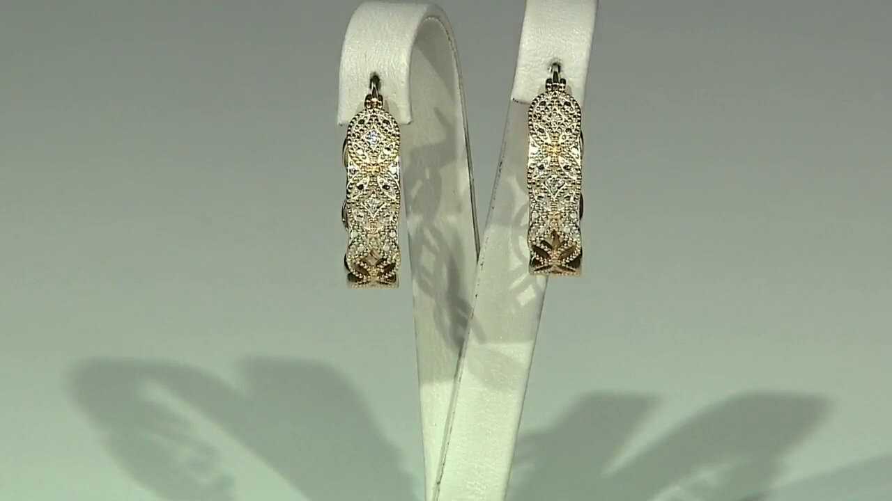 Video I3 (I) Diamond Silver Earrings