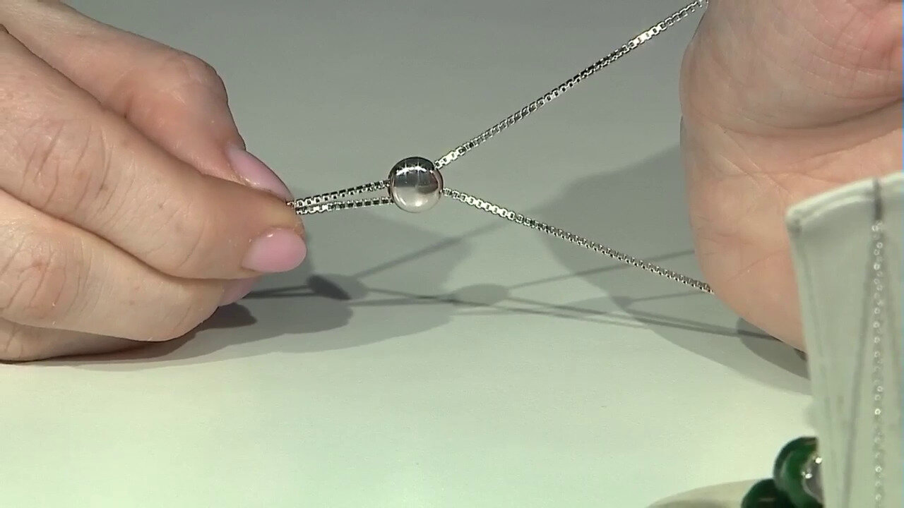 Video Zilveren armband met een granaat