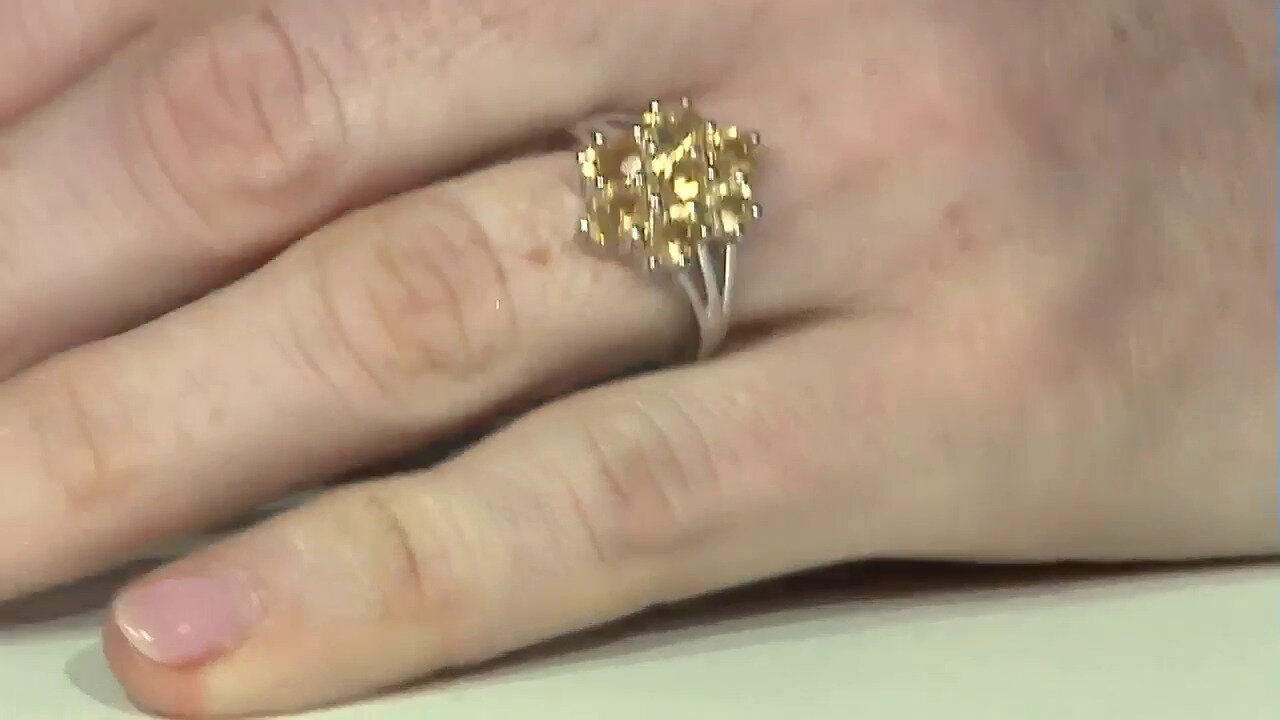 Video Anello in argento con Citrino
