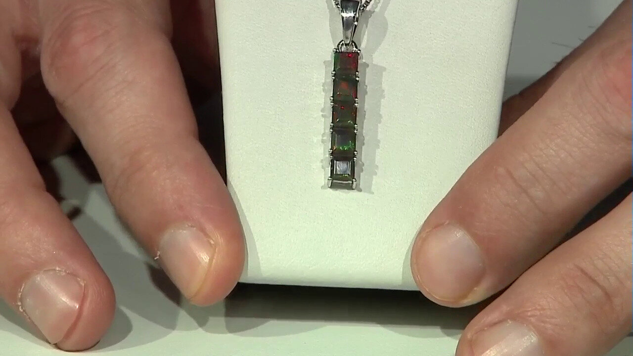 Video Mezezo Opal Silver Pendant