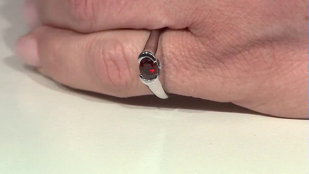 Video Zilveren ring met een Chocolade zirkoon