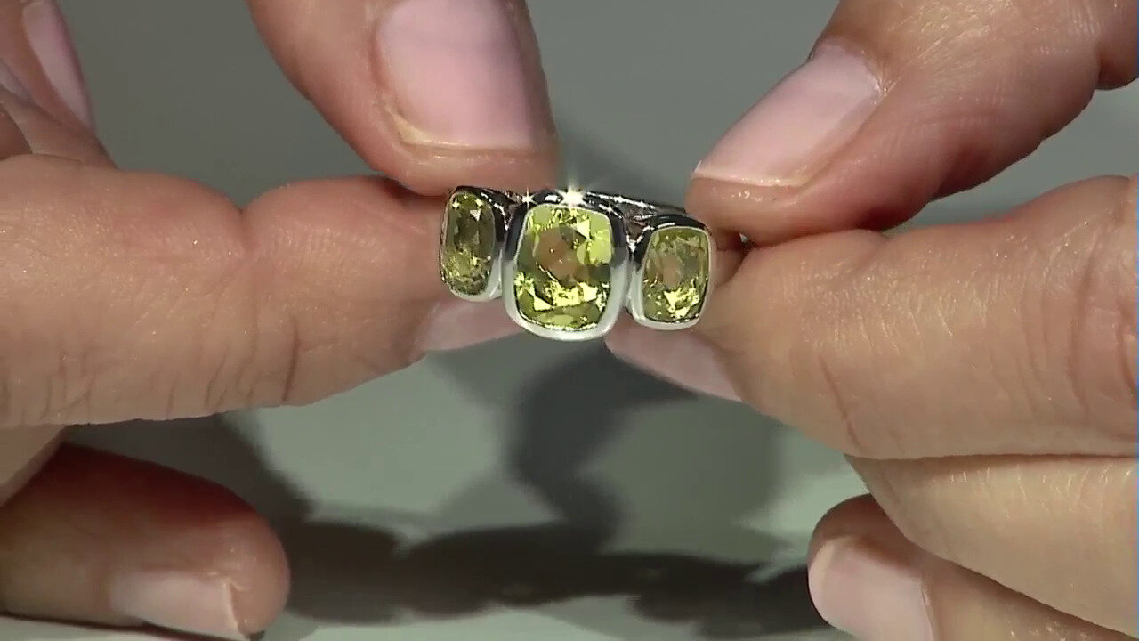 Video Ouro Verde-Quarz-Silberring