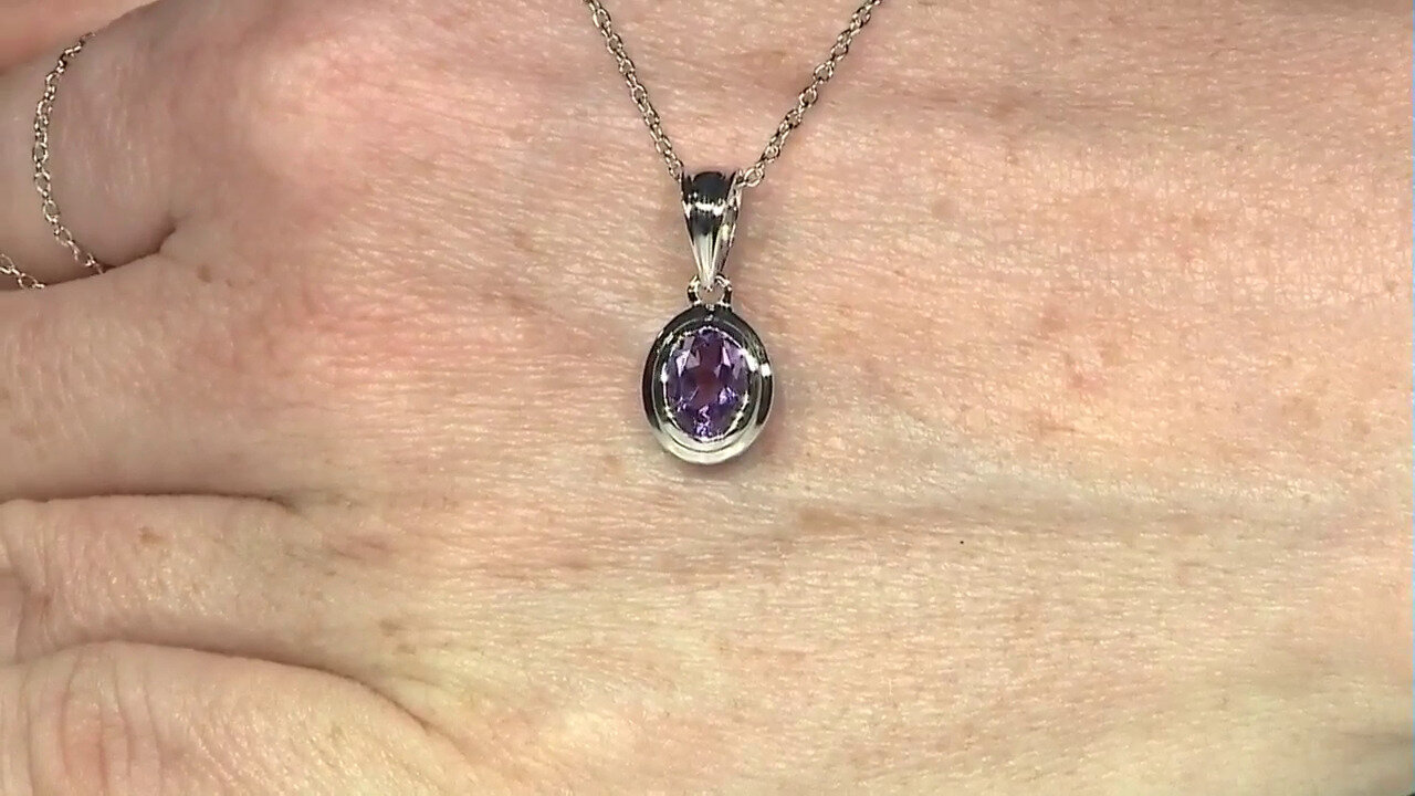 Video Amethyst Silver Necklace