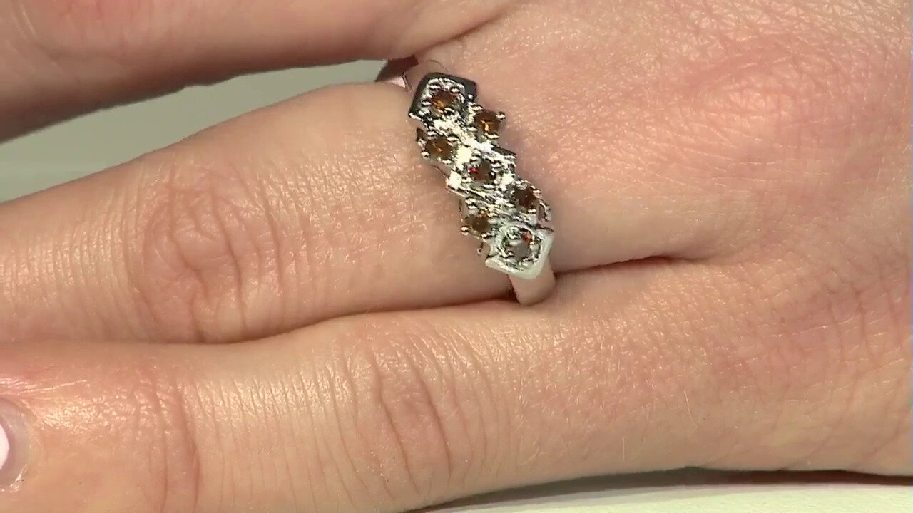 Video Bague pour homme en argent et Diamant fantaisie