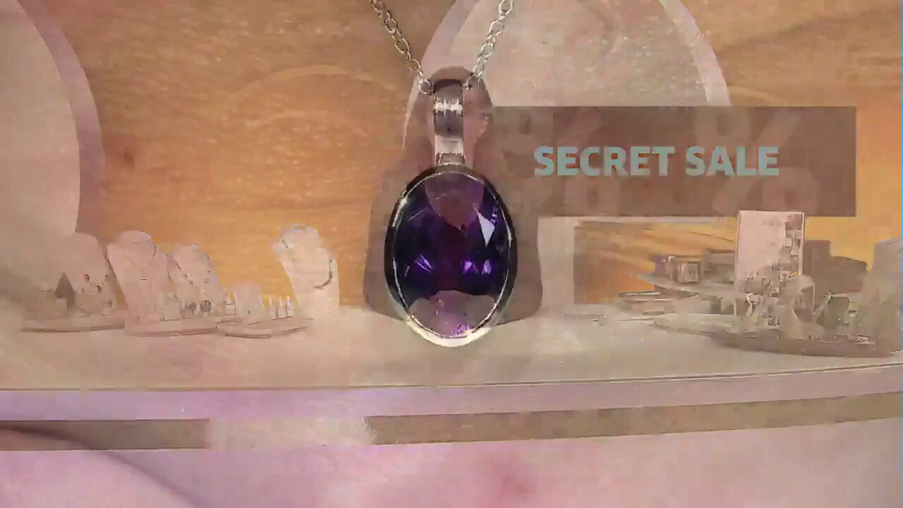 Video Zambian Amethyst Silver Necklace