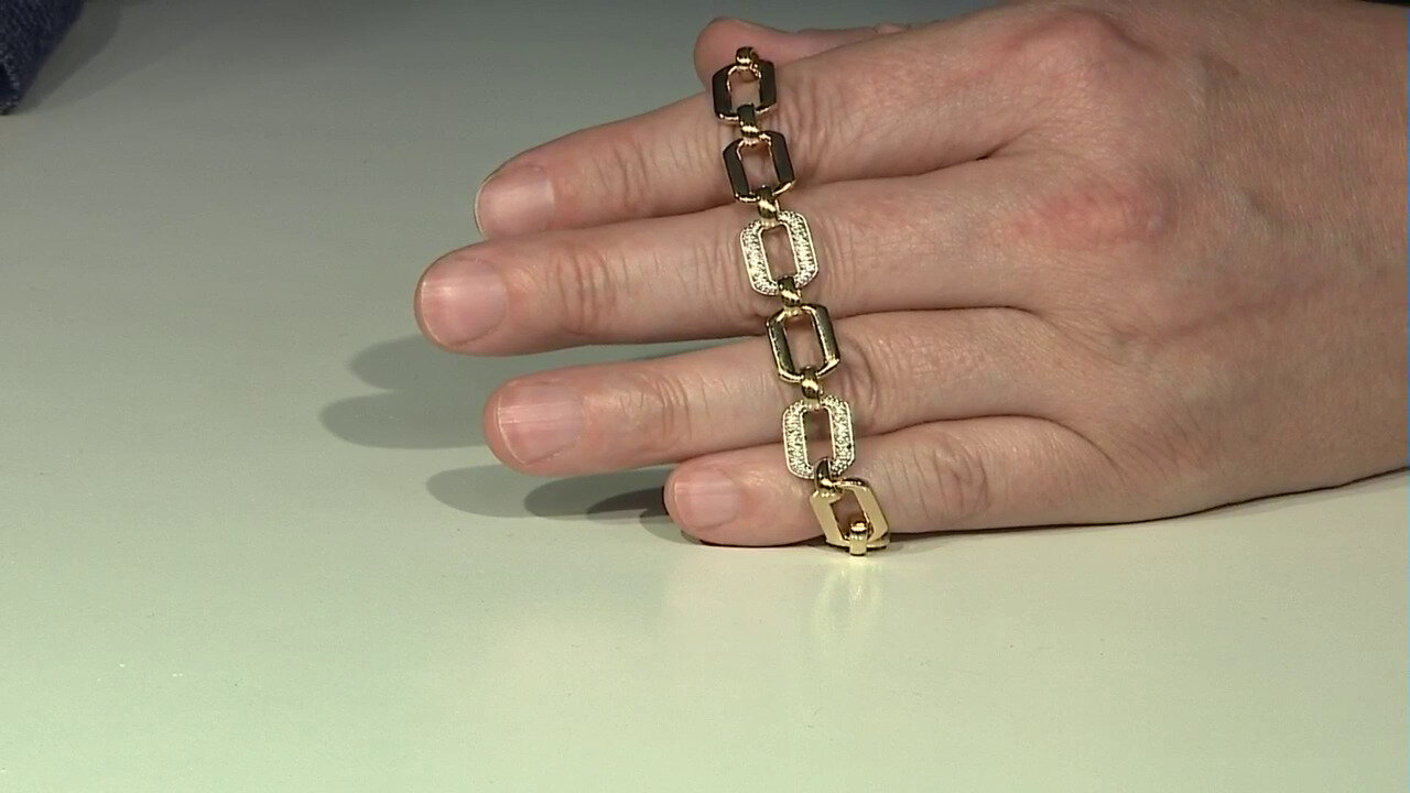 Video Brazalete en plata con Diamante I3 (I)