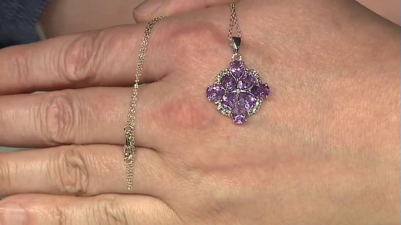 Video Amethyst Silver Necklace