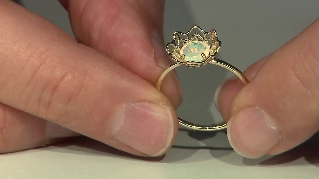 Video Gouden ring met een Welo-opaal (Ornaments by de Melo)