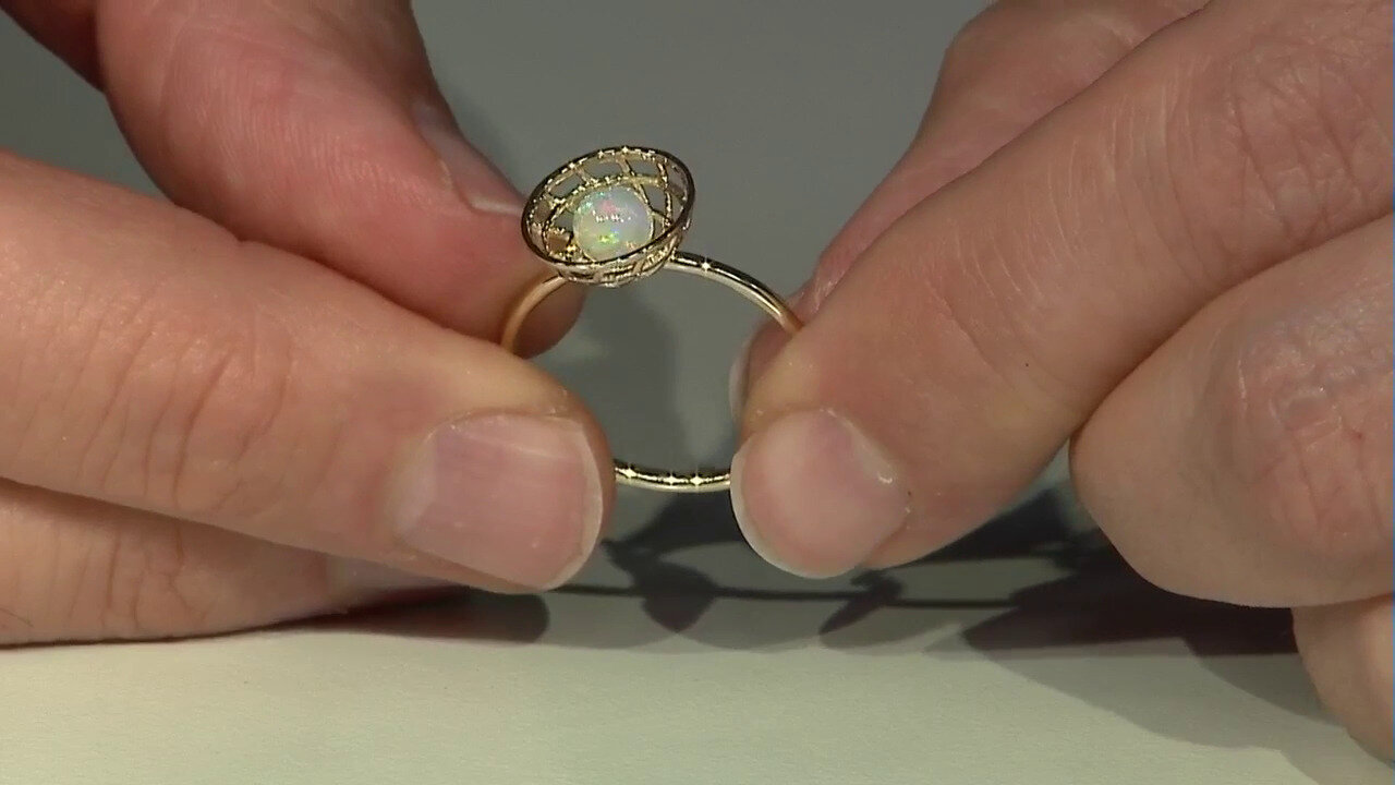 Video Gouden ring met een Welo-opaal (Ornaments by de Melo)
