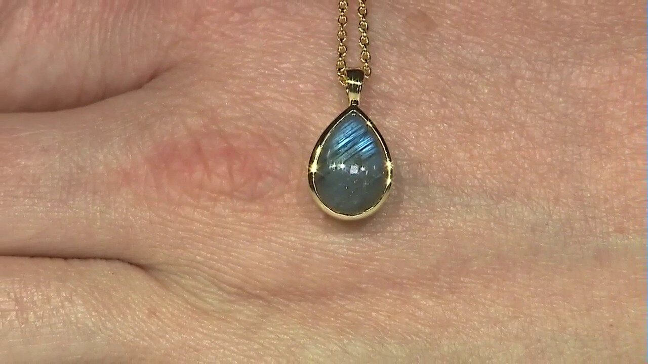 Video Labradorite Silver Necklace