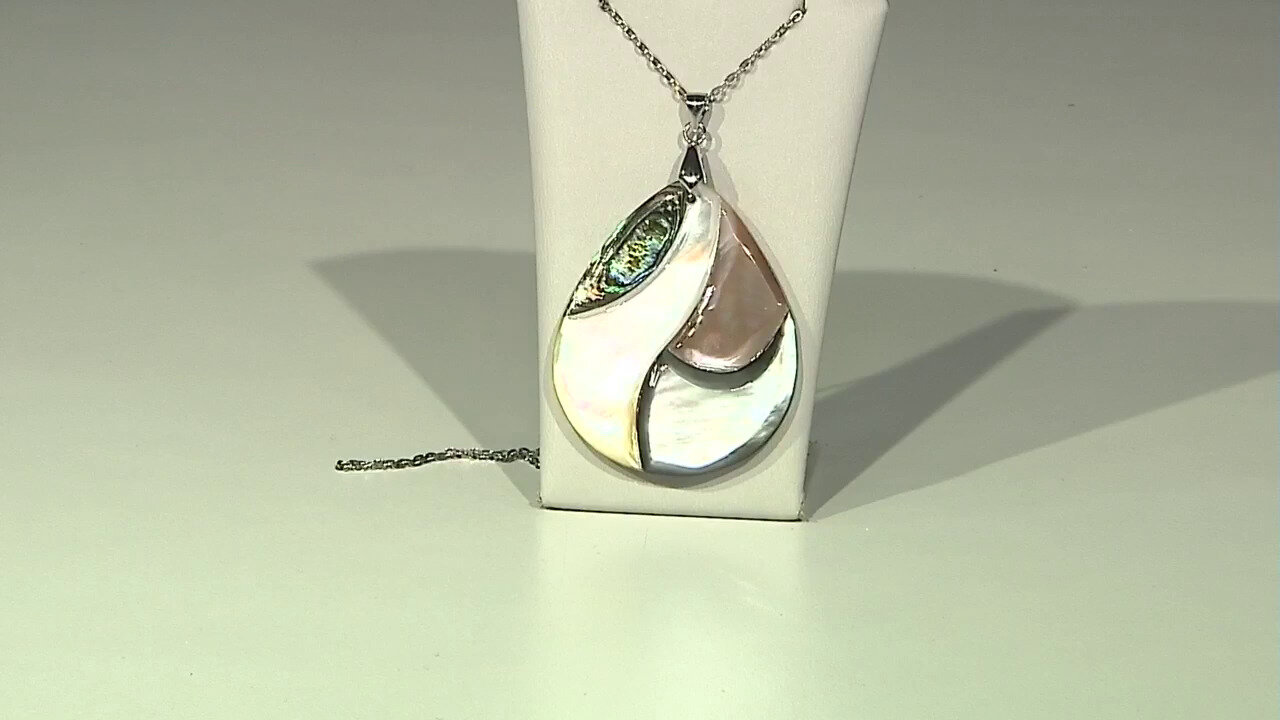 Video Mother of Pearl Silver Pendant