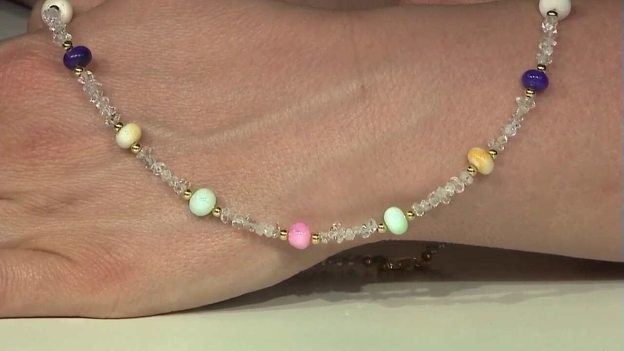 Video Ethiopian Opal Silver Necklace (Riya)
