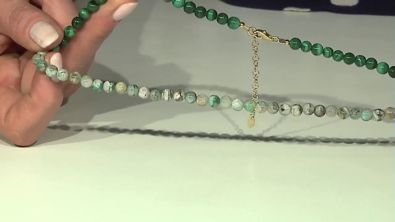 Video Collar en plata con Crisocola (Riya)