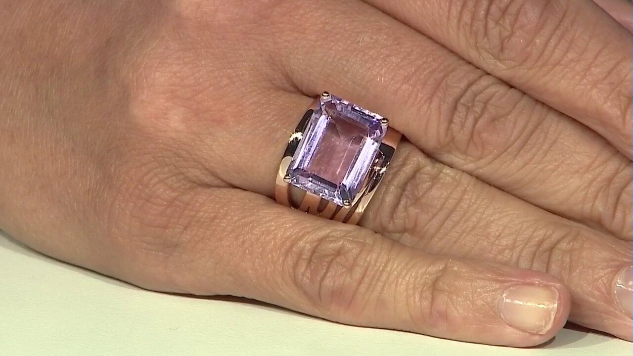 Video Zilveren ring met een lavendel amethist