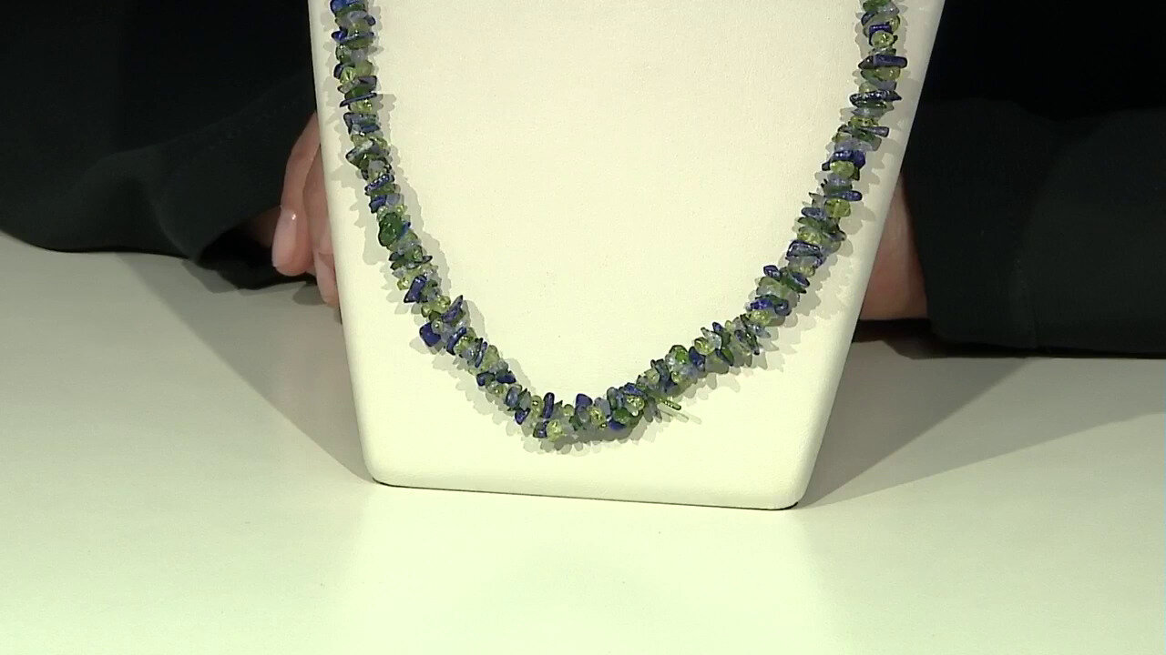 Video Russian Diopside Silver Necklace
