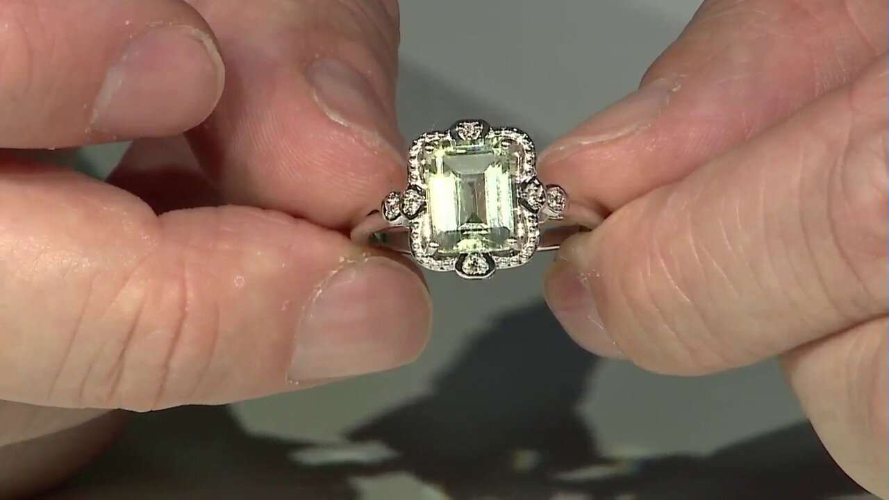 Video Bague en argent et Améthyste verte