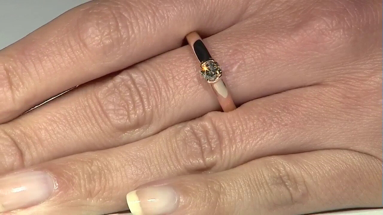 Video 9K VS1 Argyle Rose De France Diamond Gold Ring (Annette)