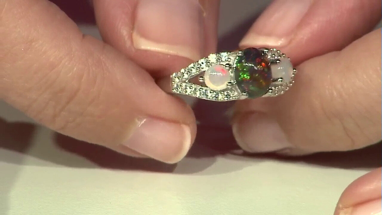 Video Mezezo Opal Silver Ring