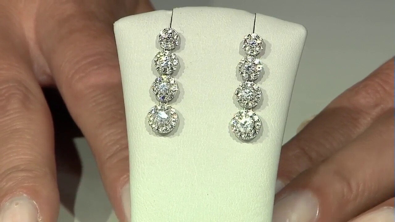 Video Zircon Silver Earrings