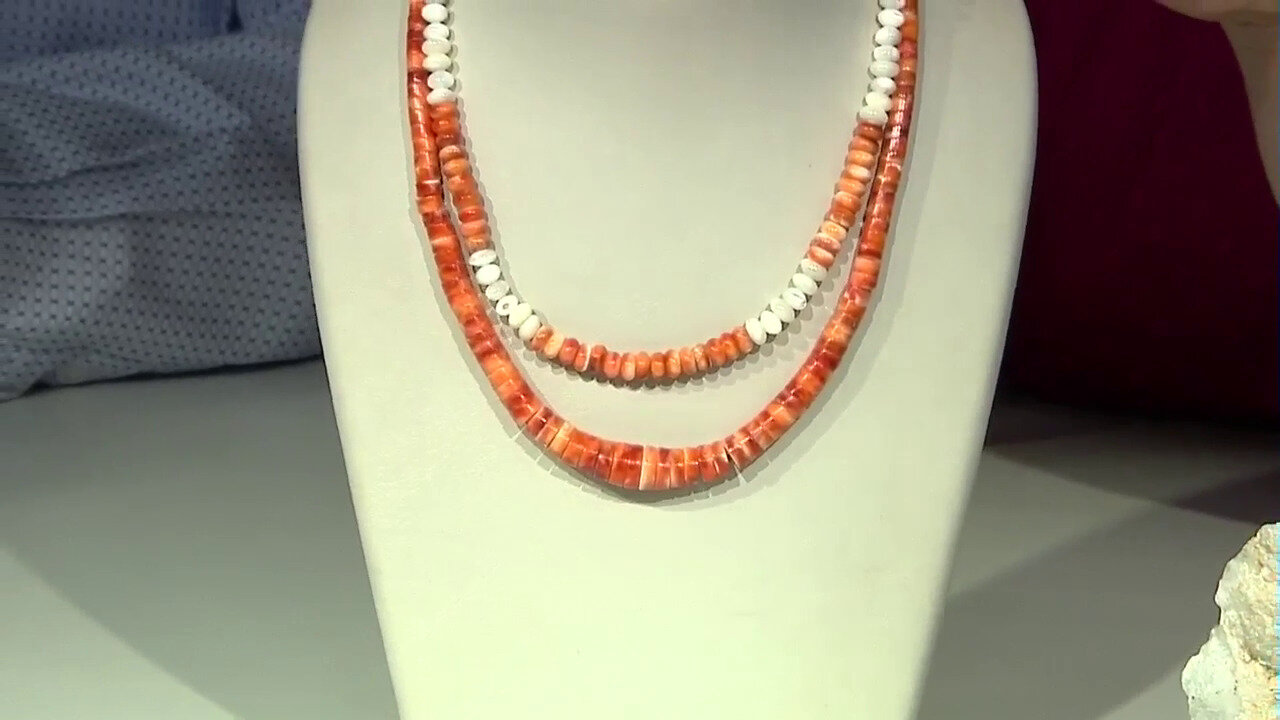 Video Mother of Pearl Silver Necklace