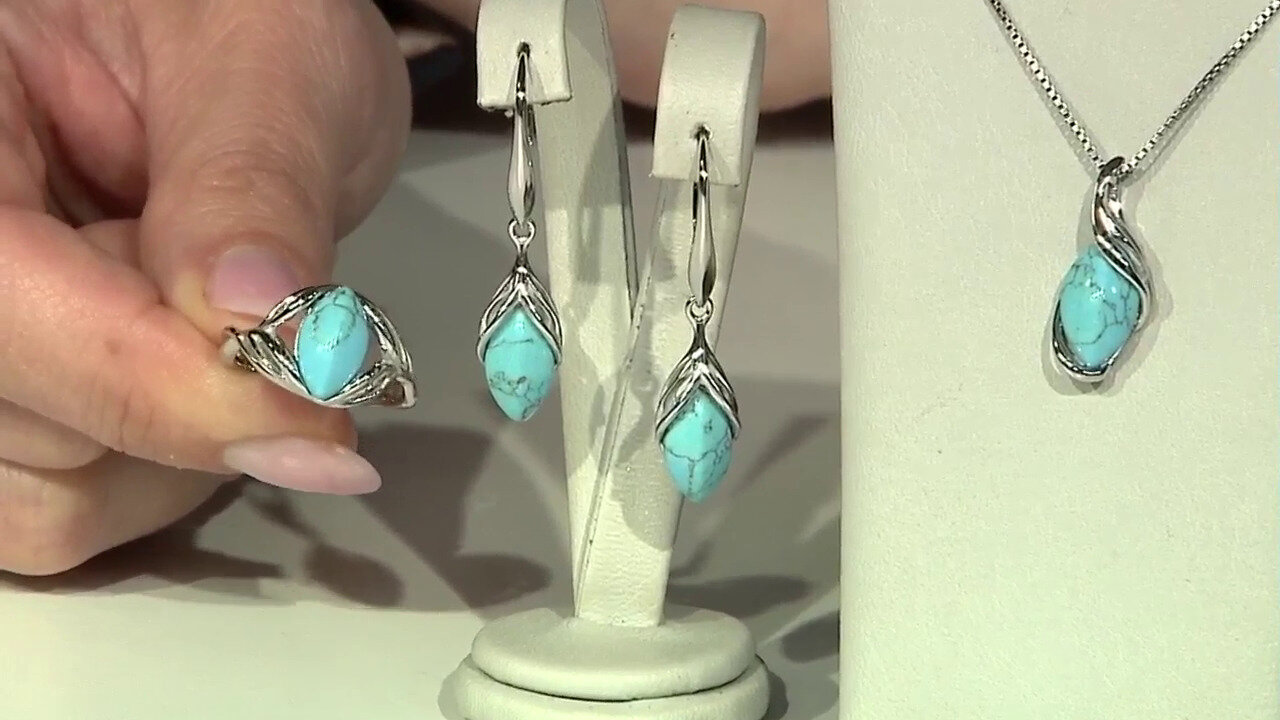 Video Turquoise Silver Earrings (dagen)