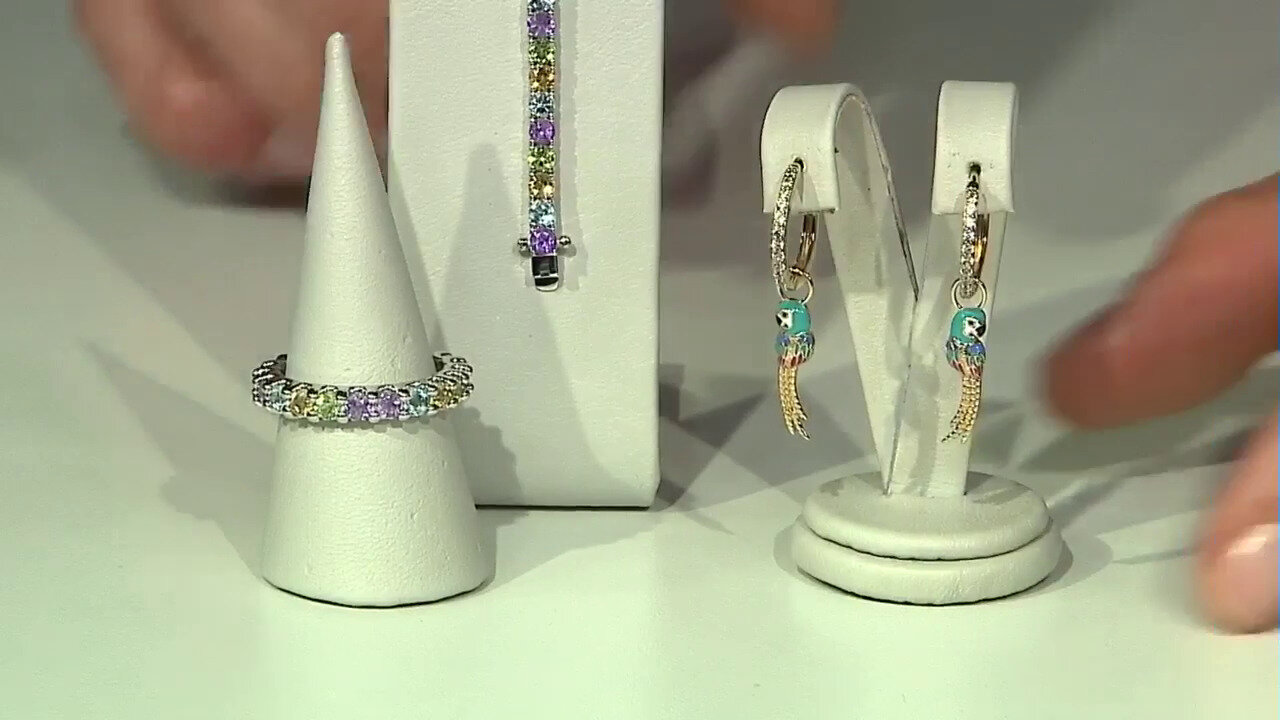 Video Zilveren oorbellen met zirkonen