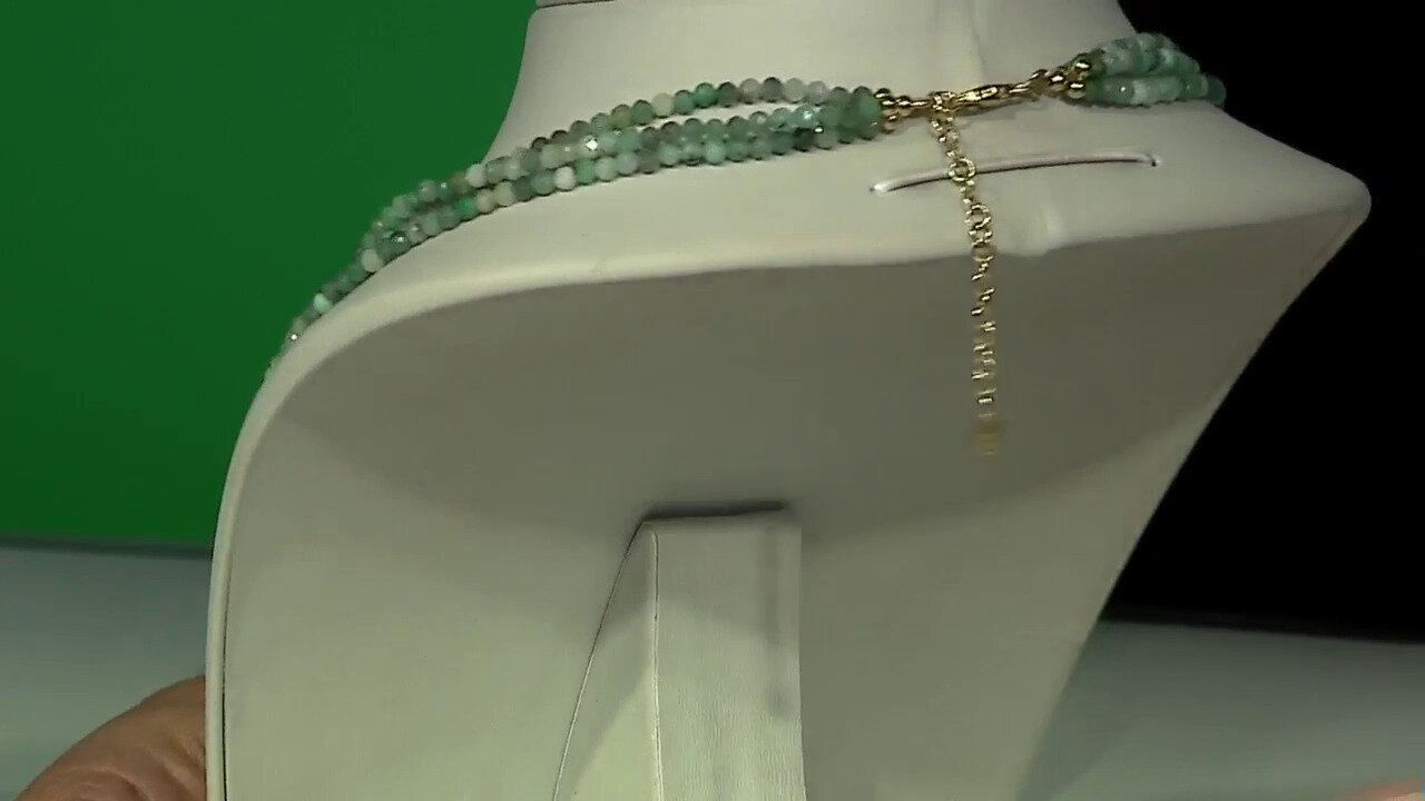 Video Zilveren halsketting met Russische smaragden