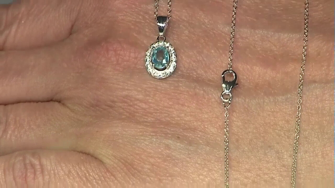 Video Zilveren halsketting met een Ratanakiri zirkoon