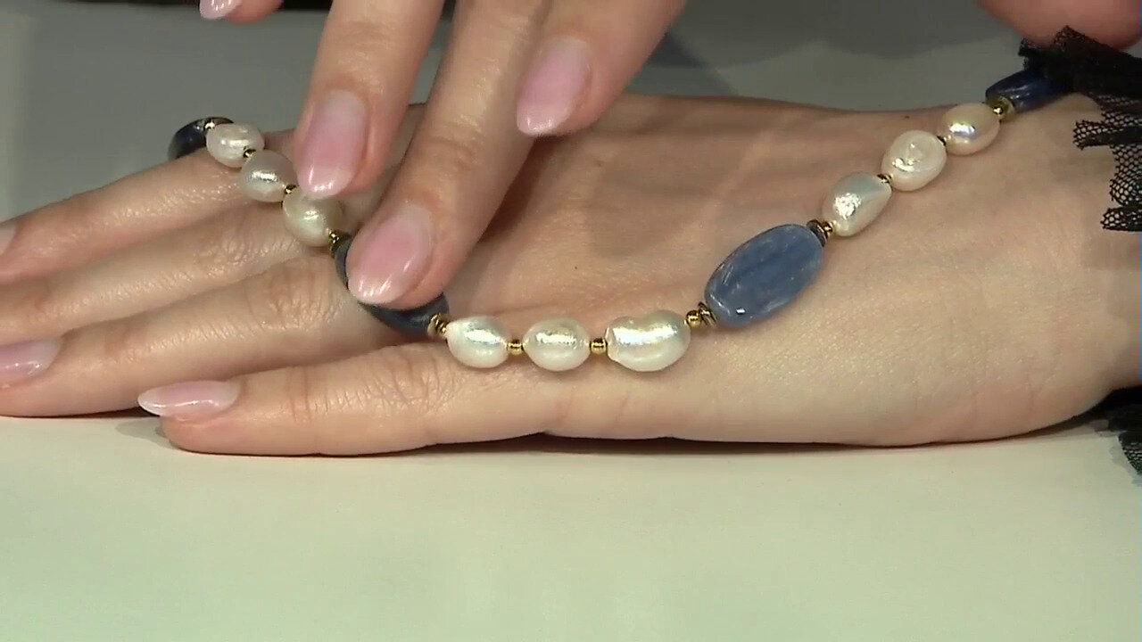 Video Zilveren halsketting met kyanieten (Riya)