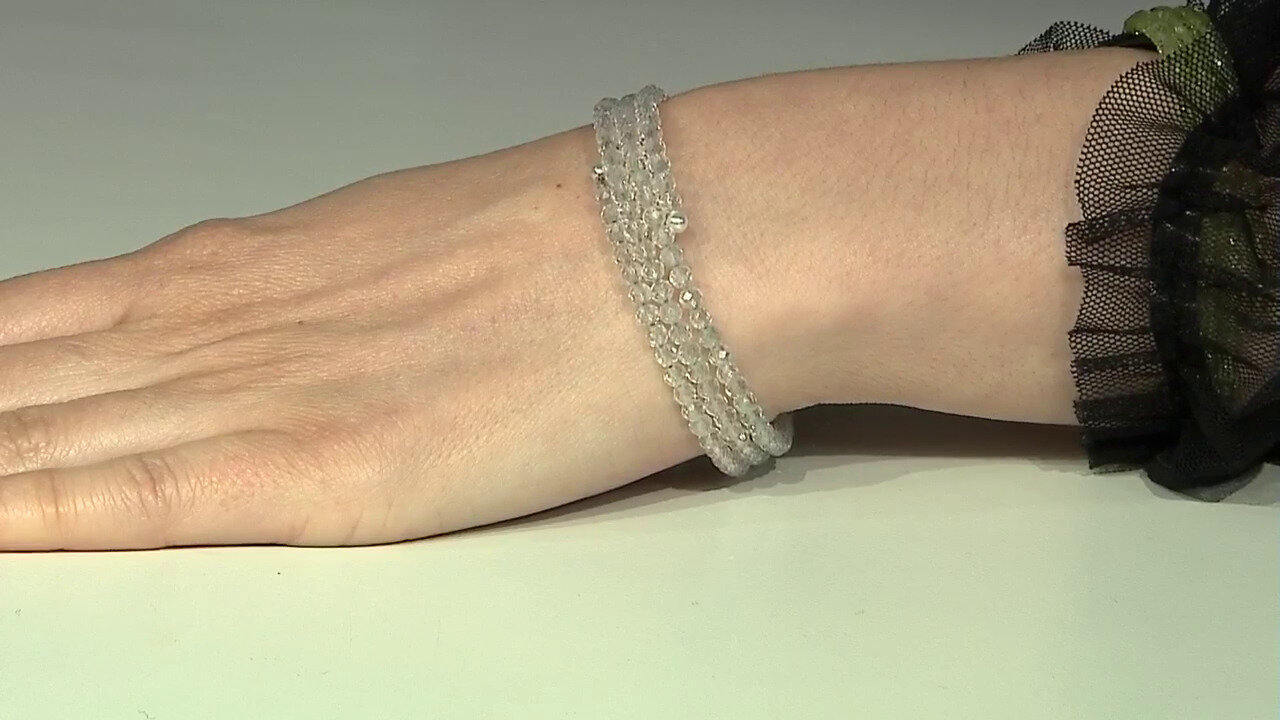 Video Armband met witte topaasstenen (Riya)