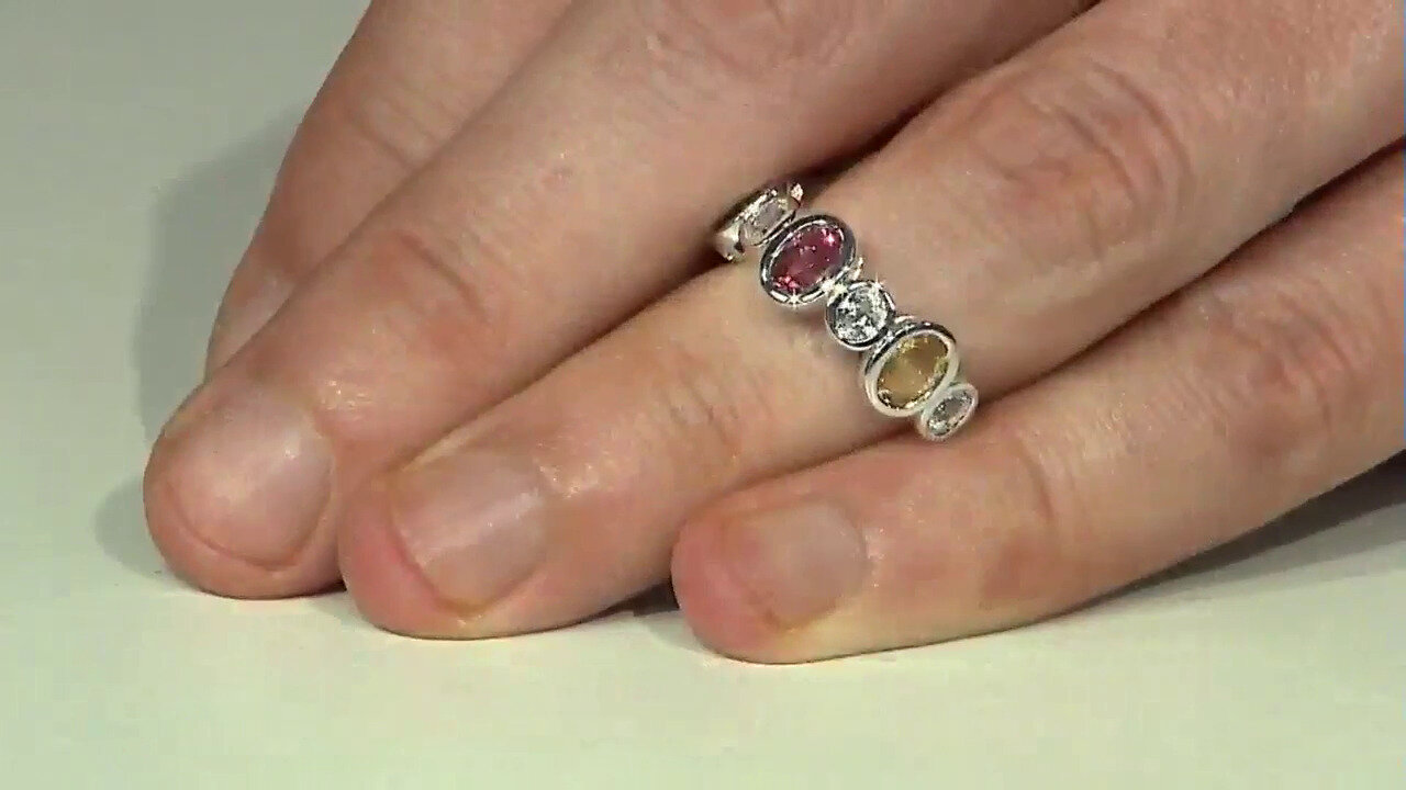 Video Bague en argent et Tourmaline (Pallanova)