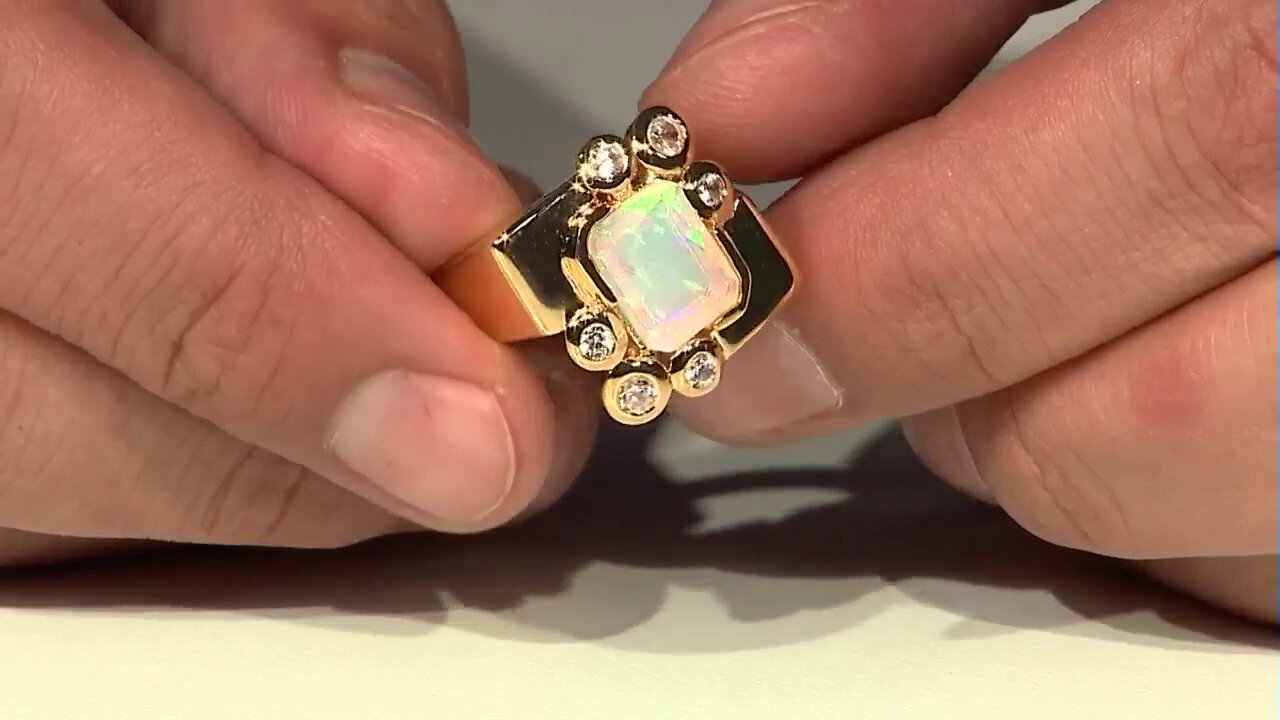 Video Bague en argent et Opale Welo (de Melo)
