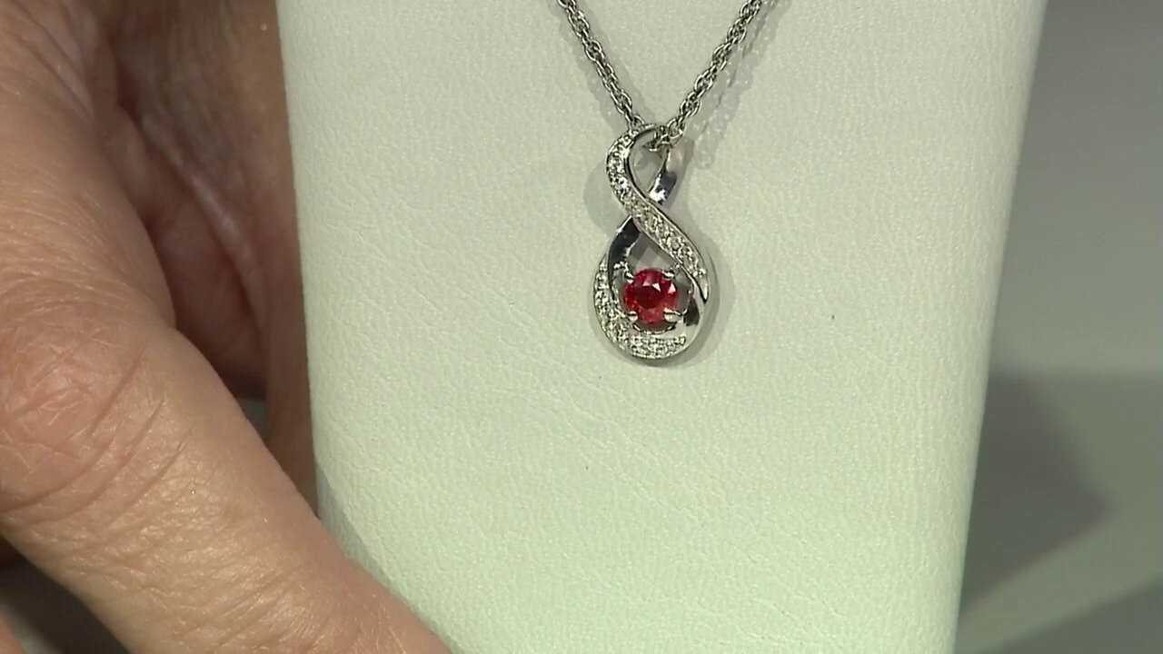 Video Pendentif en argent et Rubis de Tanzanie