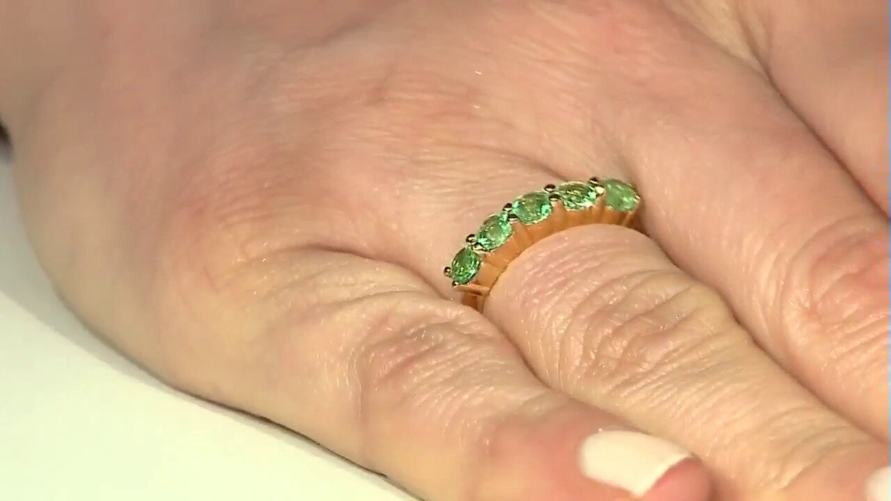 Video Bague en argent et Emeraude de Colombie