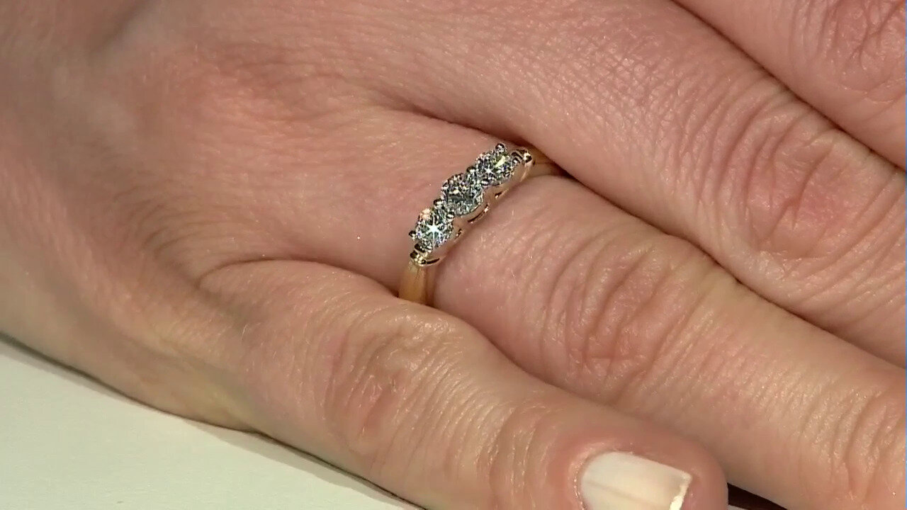 Video 14K SI1 (G) Diamond Gold Ring (Annette)