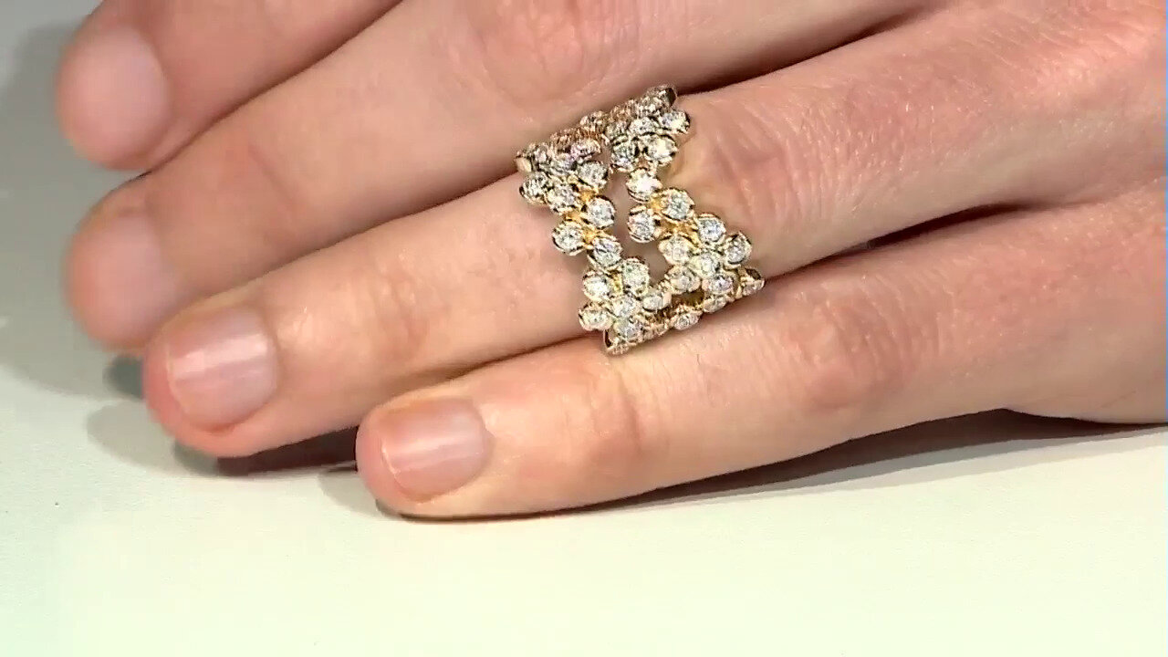 Video Gouden ring met Diamanten SI1 (G) (Annette)