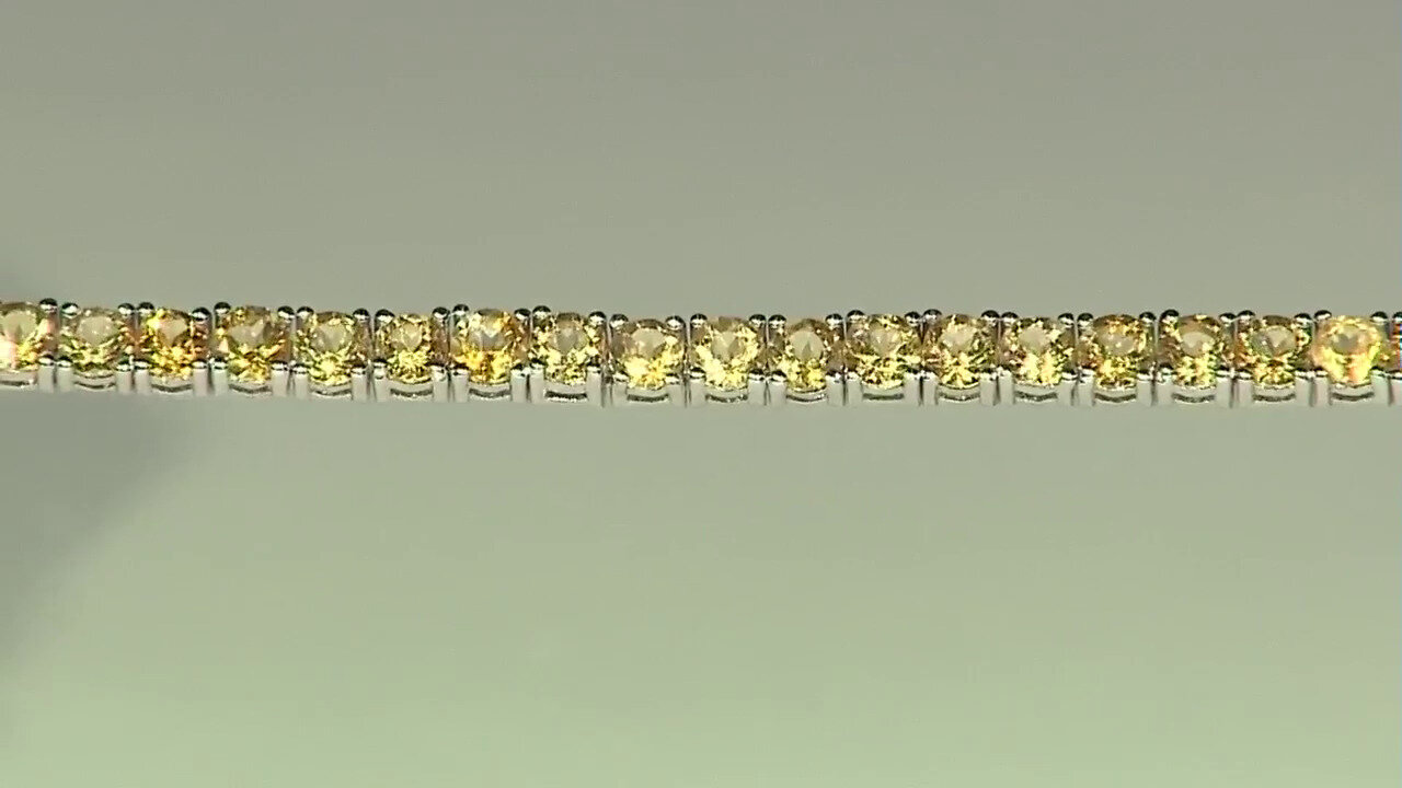Video Zilveren armband met citrienstenen