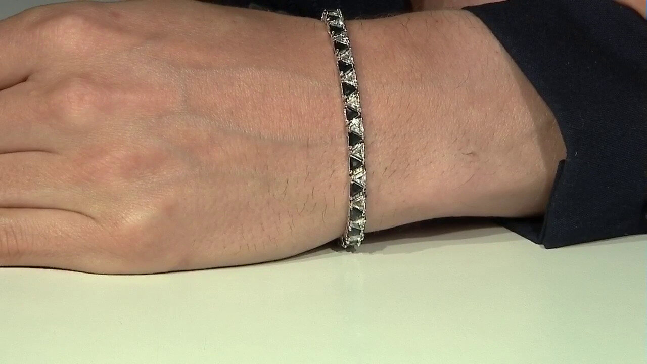Video Zilveren halsketting met een Zwitsers-blauwe topaas