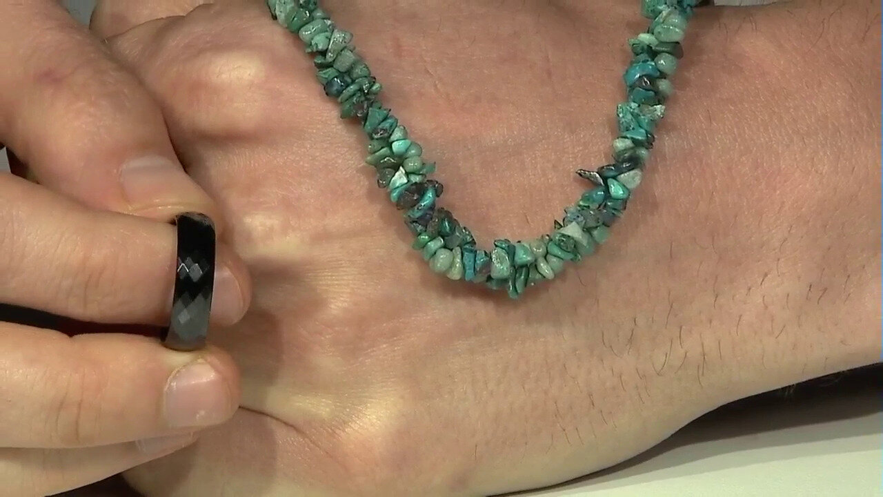 Video Zilveren halsketting met chrysokollen