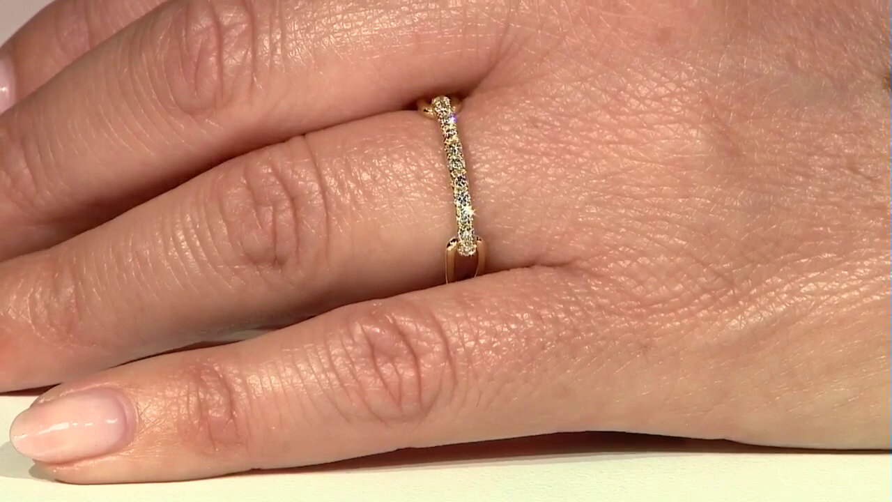 Video Gouden ring met I1 (H) Diamanten (CIRARI)