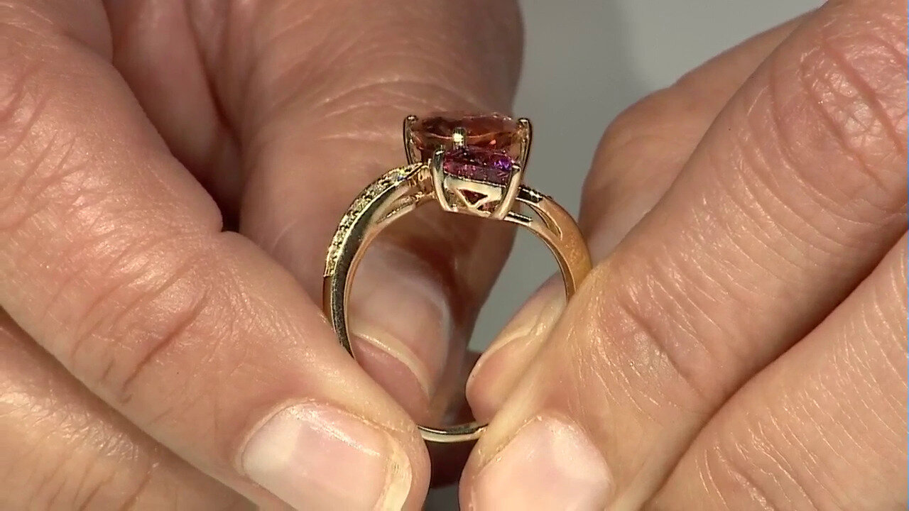 Video 14K Congo Neon Tourmaline Gold Ring (CIRARI)