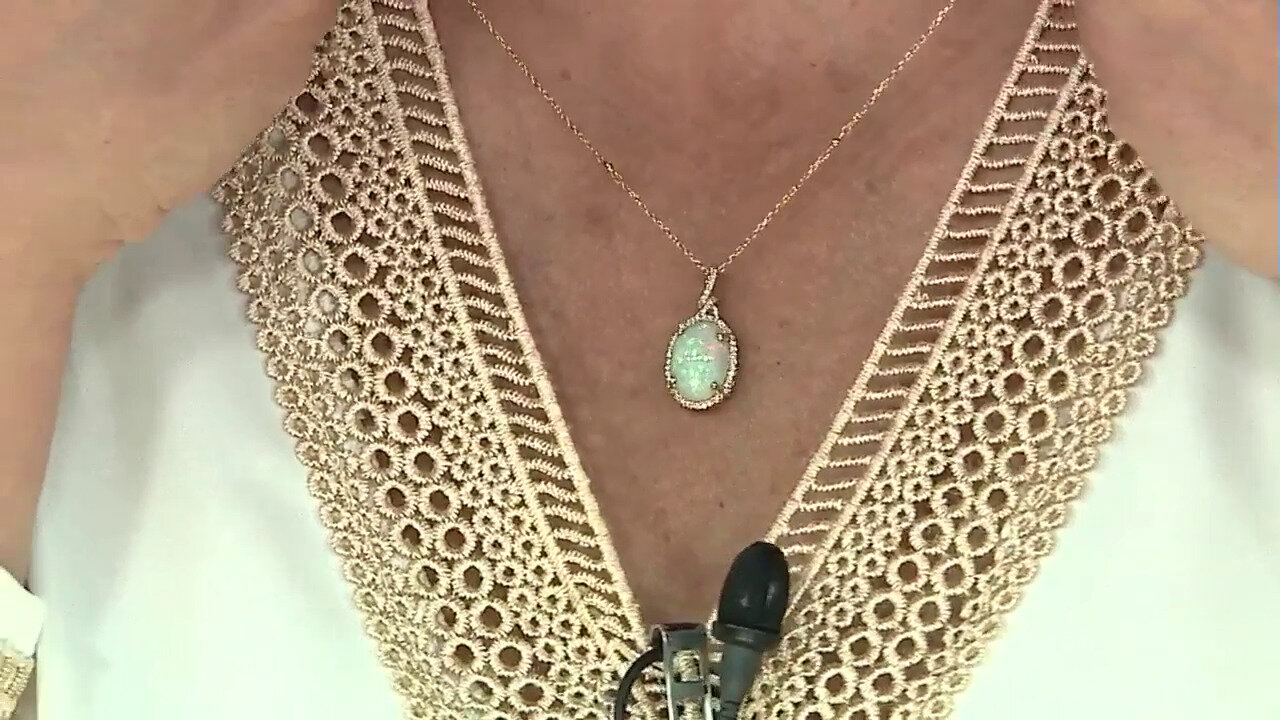 Video 14K AAA Welo Opal Gold Necklace (CIRARI)