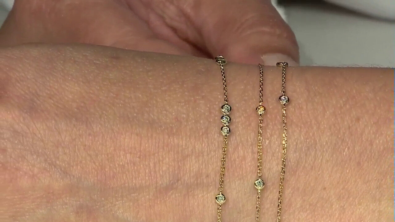Video Gouden armband met I1 (H) Diamanten (CIRARI)