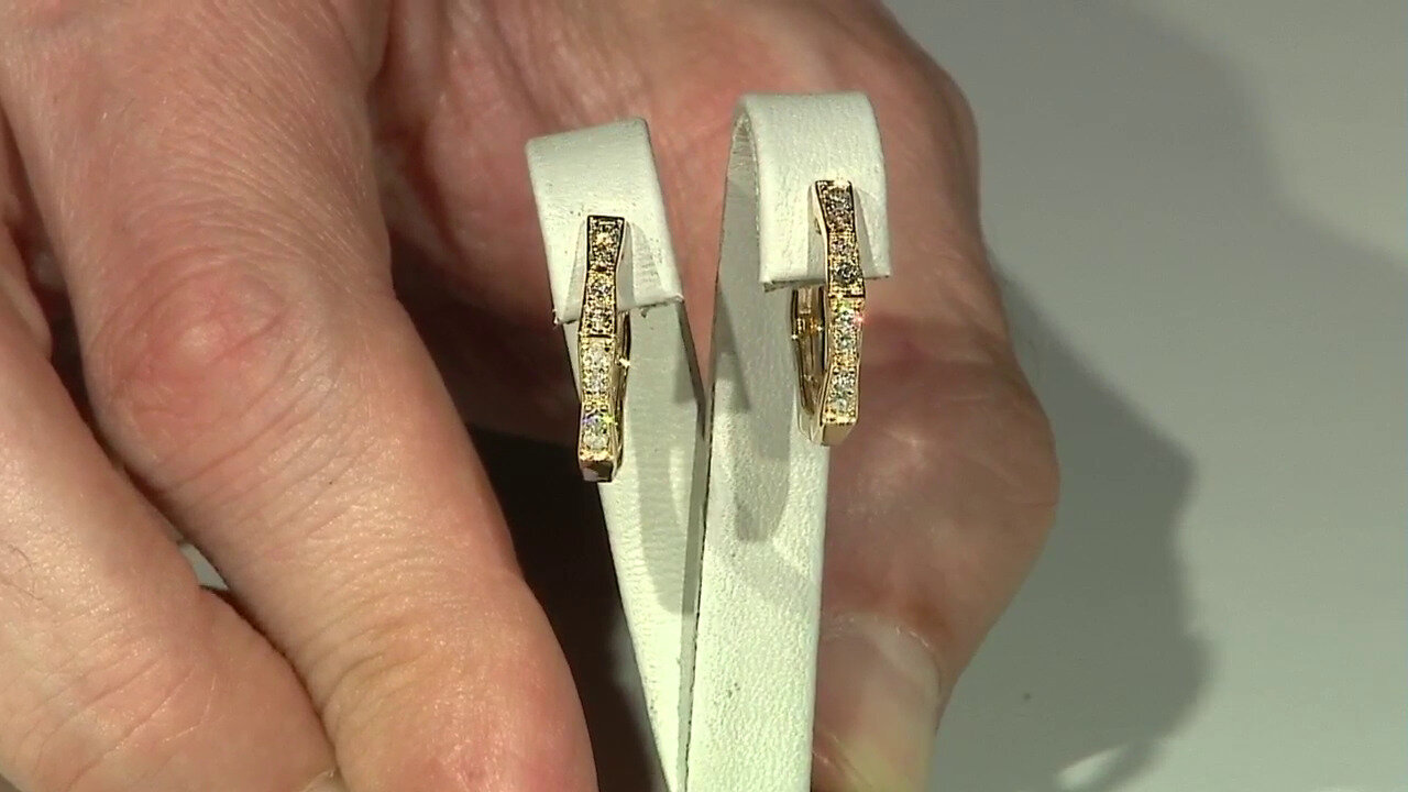 Video Orecchini in oro con Diamante I1 (H) (CIRARI)