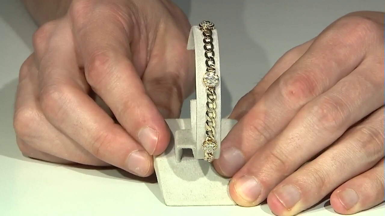 Video Gouden armband met I1 (H) Diamanten (CIRARI)